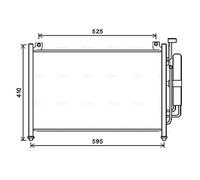 Air Con Condenser MZA5236D AVA AC Conditioning DF7161480 DF7161480A DF7161480B