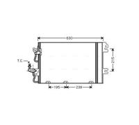 AVA Aircon Condenser OL5366D for OPEL ASTRA (2004) 1.8 VVT ECOTEC etc
