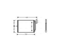 Air Con Condenser PRA5038 AVA AC Conditioning 99657311100 99757391101