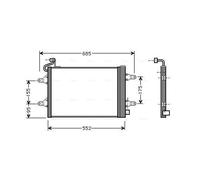 Air Con Condenser SAA5007D AVA AC Conditioning 5Z0820411 5Z0820411D 5Z0820411E