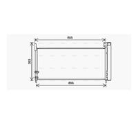 Air Con Condenser TO5737D AVA AC Conditioning 8845002430