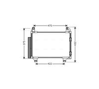 Air Con Condenser TOA5404D AVA AC Conditioning 884600D050