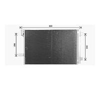 Air Con Condenser VN5437D AVA AC Conditioning 7E0820411F 7E0820411G