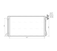 Air Con Condenser VN5440D AVA AC Conditioning 7N0816411 7N0820411D 7N0820411E