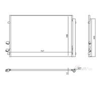 Air Con Condenser VN5448D AVA AC Conditioning 2N0820411 0015205600 2N0820411A