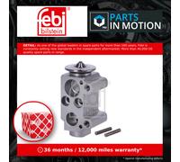 Air Con Expansion Valve fits BMW 320D 2.0D 04 to 13 N47D20A AC Conditioning Febi