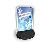 Air Con Recharge Swinger Pavement Sign MEGA Listing Outdoor Street Advertising Display…