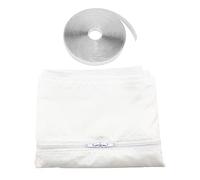 Air Con Window Seal Kit, Air Conditioner Window Seal Universal Window Seal for Portable Air Conditioner Tumble Dryer with Zip Hook Tape 300cm