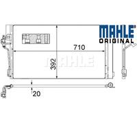 AIR CONDENSER AC AC 762 000S MAHLE I