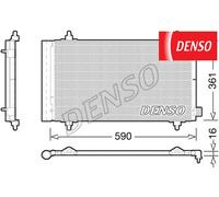 AIR CONDENSER AC DCN21018 DENSO I