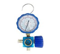 Air Condition Gauge For R410A R22 R134a R404A 500psi/800psi Refrigerants High and Low Manifold Gauge with Visual Mirror(LOW plastic knob)