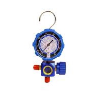 Air Condition Gauge For R410A R22 R134a R404A Refrigerants Manifold Manometer Valve 800psi/500psi With Visual Mirror Accurate Calibration(Blue)