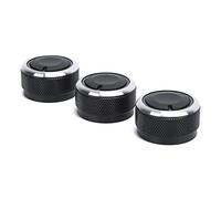 Air Condition Knob, Air Condition Switch AC Controller Knob 3PCS Aluminum Alloy + ABS Thermal Controller Climate for Tacoma 2002-2014