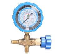 Air Condition Manifold Professional 1 Way Diagnostic Refrigerant Manometer for HVAC R410A R22 R134a R404A Systems Reliable Heavy Duty Pressure Meter