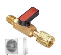 Air Condition Valve - Refrigerant Adapter Connector, Leak Resistant Design, Extended Usage Build, Fluid Control Device | Ideal For Home Apartment Hotel Restaurant Kitchen Bedroom Living Room Rental Ma