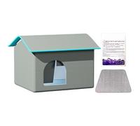 Air Conditioned Cat House - Cat House and Dog House | Waterproof, Easy to Clean, Easy to Assemble Cat House with 9 Ice Packs Air Conditioned Cat House