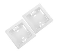 Air Conditioner 2pcs Wired Controller Rear Shell Replacement Base | Flame-retardant Plastic Housing, Built-in Cable Channels and Routing Notches, for Offices and Commercial Facilities