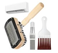 Air Conditioner Cleaner - Cleaning Kit | AC Washing Tool with Non-Slip Handle, Brush for Cleaning Refrigerator Coils - Home, Apartment, Rent, Kitchen,