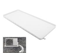 Air Conditioner Condensate Drip Pan Plastic Drip Tray, Air Conditioner Internal and External Unit Water Tray PP Tray Water Collector Pad with 2m/3m/4m/5m/10m Drain Pipe (Color : 10m Hose, Si