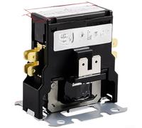 Air Conditioner Contactor 2P 25A 32A 220V AC Coil - Heavy Duty Condenser Switch for Split Units All Copper Contacts High for temp Resistant Shell 51x61x64mm(B)