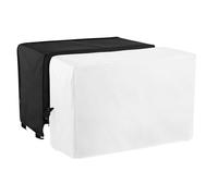 Air Conditioner Cover - 19.29in Oxford Cloth Full Coverage Set For U Shaped Window Ac | Adjustable Straps Dustproof Waterproof Washable | 13.58x8.6in