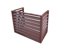 Air Conditioner Cover - Aluminum Outdoor Privacy Cover for Engine - High-Durability, Gray, Fits Units 2-3P, L110*W60*H80