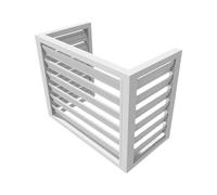 Air Conditioner Cover - Aluminum Outdoor Privacy Cover for Engine - High-Durability, Gray, Fits Units 2-3P, L110*W60*H80