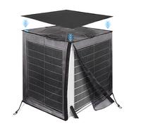 Air Conditioner Cover for Outside Unit, Full Mesh Air Conditioner Cover with Detachable Waterproof Top, All Seasons, Outside Central AC Unit Protector Protect from Clogging of Debris (32*32*36in)