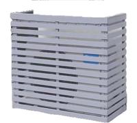 Air Conditioner Cover - Solid Wood Outdoor Privacy Screen and Plant Storage for Air Conditioning Units