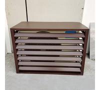Air Conditioner Covers for Outside Units, Heavy Duty Air Conditioner Fence Screen, Freestanding Ac Covers for Outside, Trash Can Enclosure, Flower Stand Garden Fence ( Color : Brown , Size : 110*60*80