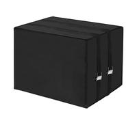 Air Conditioner Covers for Outside, with Adjustable Straps, Black/ Beige, Winter AC Condenser Cover, Outdoor AC Winter Dustproof Cover, Waterproof Material, for Homes, Apartments, Hotels, Offices