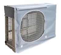 Air Conditioner Covers for Window Units, Semi Enclosed Ac Covers for Outside, Double Fixation, Dustproof, Waterproof, Windproof, Sunproof(Grey,88x36x60CM/34x14x24IN)