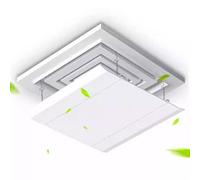 Air Conditioner Deflector,1PCS Ceiling Central Air-Conditioning Wind Deflector, Anti-Straight Air Outlet Windshield Hook AC Windshield for Hotel Office Home(30x30cm/11.8x11.8in)(30x30cm/11.8x11.8in)