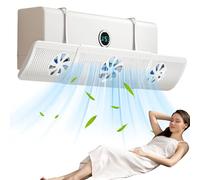 Air Conditioner Deflector,3 Fans Design Air Conditioning Vent Deflector | Windshield Baffle for Industrial Ceiling Window Home Offices Family RV Living Room Camping