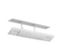 Air Conditioner Deflector - 60 X 16.5 Cm Adjustable PP AC Vent Baffle Cover Redirector With Buckle Levers | Ceiling Wall Register Airflow Diverter For Bedroom Living Room HVAC