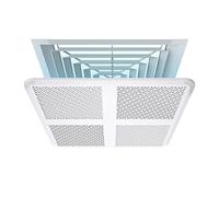 Air Conditioner Deflector Adjustable, Reusable Air Deflector For Ceiling Vent Regulator Air Conditioner Windshield(Color:Activated carbon type,Size:60x60cm/23.6x23.6in)
