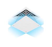 Air Conditioner Deflector， Air Conditioner Deflector Ceiling Square Adjustable Height Multiple Sizes(50x50cm/19.7x19.7in)