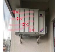 Air Conditioner Deflector Air Conditioner Deflector for Split Ac, Anti-Direct Blowing Baffle for Outdoor Unit Condenser, Shutter Deflectors for AC Compressor Heat Dissipation(55x55CM/21.6x21.6in)