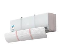 Air Conditioner Deflector, Air Conditioning Baffle, Adjustable Confinement Air Deflector Outlet Shield, 2 Air Guide Modes, Rotatable Panel, for Bedroom Office Hotel (Color : Pink)