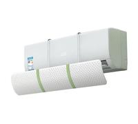 Air Conditioner Deflector, Air Conditioning Baffle, Adjustable Confinement Air Deflector Outlet Shield, 2 Air Guide Modes, Rotatable Panel, for Bedroom Office Hotel (Color : Green)