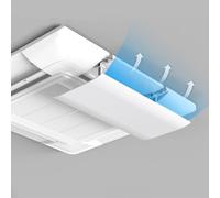 Air Conditioner Deflector Angle Adjustable Helps Cooling/Heating Air Circulation, Anti Blast, Wind Baffle and Direction, Anti-Condensation (Color : 1pcs, Size : 43cm/17in)