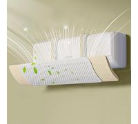 Air Conditioner Deflector Confinement Air Deflector Outlet Air Wing Air Cooled Baffle Wind Direction Telescopic Windshield for Home, White (Color : C)