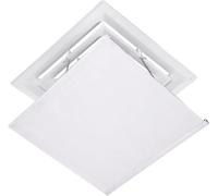 Air Conditioner Deflector for Ceiling Central Air Conditioning,Prevent The Cold Air from Blowing Straight,Angle Adjustable,Easy Installation,Cloth + Stainless Steel Material (Size : 60x60cm/23.6x23.6