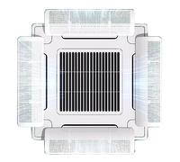 Air Conditioner Deflector,Square central air -conditioning office company out of the air outlet windshield (Size : Four pieces)(One piece)