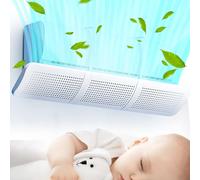 Air Conditioner Deflector, Universal Adjustable Wall Air Conditioning Deflectors Cold / Warm Conditioner Shield for Home/Office, Elderly, Babies, Pregnant Women