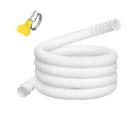 Air Conditioner Drain Hose Flexible Water Tube Inlet Replacement with Clamp | AC Water Drain Hose for Dehumidifier Washer Pump HVAC Aquarium Garden
