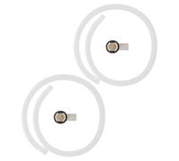 Air Conditioner Drain Hose Kit with Adapter and Tube 2 Sets | Abs, Rubber and PVC Parts, Extends Drain Reach, Easy Cleaning, for Condensate Drainage and Commercial Hvac