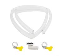 Air Conditioner Drain Hose Kit with Connector and Clamps, AC Condensate Drainage System, 15mm Diameter for Split and Casement Air Conditioning Units, Indoor Outdoor Installation(3FT)