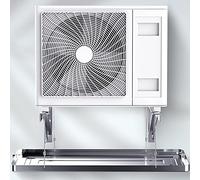 Air Conditioner Drain Pan, Stainless Steel Drainage Tray, Condensate Drip Tray with Drain Pipes, Window Air Conditioner Drain Kit for Collecting and Releasing Water