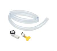Air Conditioner Drain Pipe Connector Kit With Condensate Hose And Metal Fastening Ring Suitable For Multiple AC Brands To Facilitate Efficient Water Drainage(3FT Suit)
